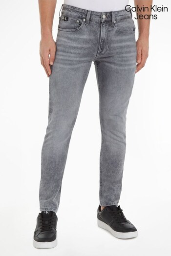 Calvin zilver Klein Jeans Grey Slim Taper Jeans (322466) | £110