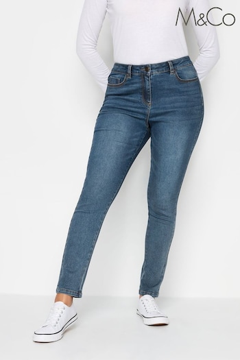 M&Co Blue Mid Wash Skinny Jeans (322886) | £29