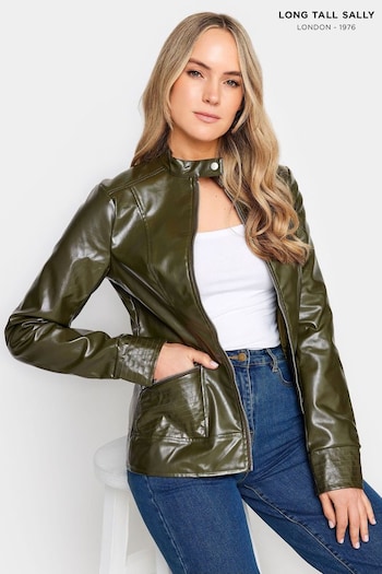Long Tall Sally Green Funnel Neck Jacket (322929) | £65