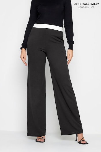 Long Tall Sally Black Contrast Trousers (323396) | £37