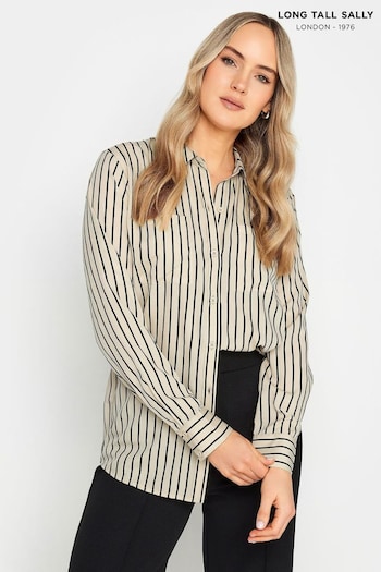 Long Tall Sally Natural Stripe Shirt (323676) | £29
