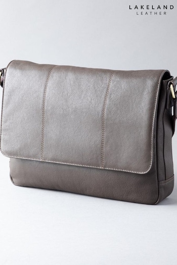 Lakeland Leather Scarsdale Leather Brown Messenger Bag (324199) | £75