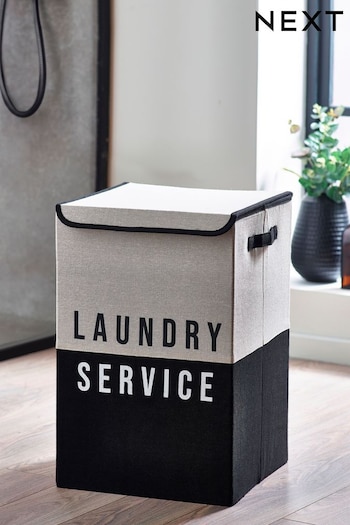 Mono Collapsible Slogan Laundry Basket (324566) | £20