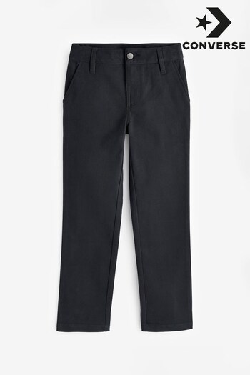 Converse Black Slim Fit Twill Trousers (324614) | £58