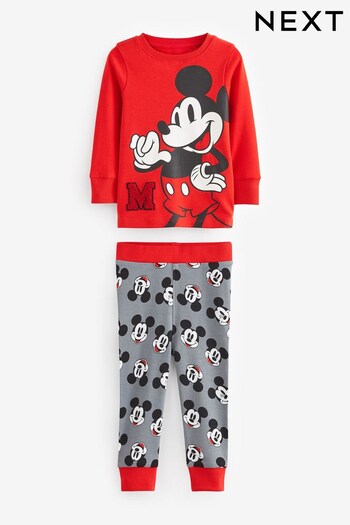 Red/Black Disney Mickey Mouse License Pyjamas (9mths-10yrs) (324786) | £13 - £16