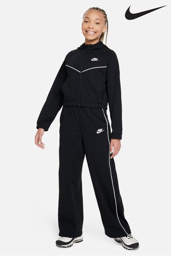 Nike orange Black Full Zip Hoodie Tracksuit (324942) | £73