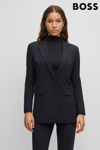 BOSS Black Relaxed Fit Jacket In Performance Stretch Jersey (325140) | £379