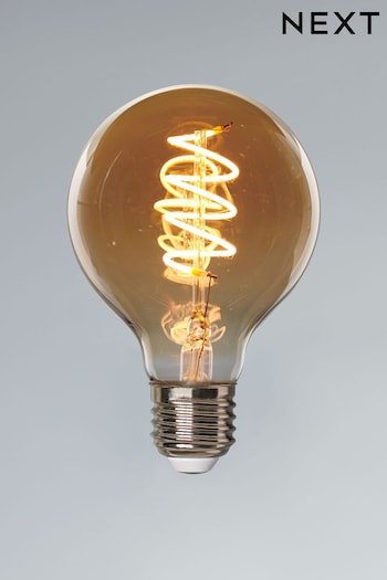 5W LED ES Retro Spiral Globe Dimmable Light Bulb (325157) | £6