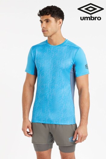 Umbro Blue Pro Training Elite Graphic Jersey T-Shirt (325450) | £35
