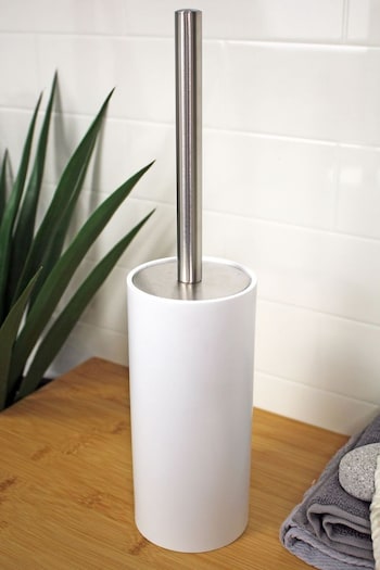 Showerdrape White Alto Toilet Brush Holder (325498) | £22