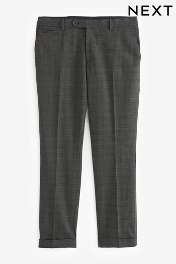 Green Slim Trimmed Check Suit: Trousers (325807) | £50