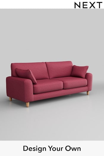 Fine Chenille Easy Clean/Mid Raspberry Campbell Firmer Sit (325887) | £425 - £1,975