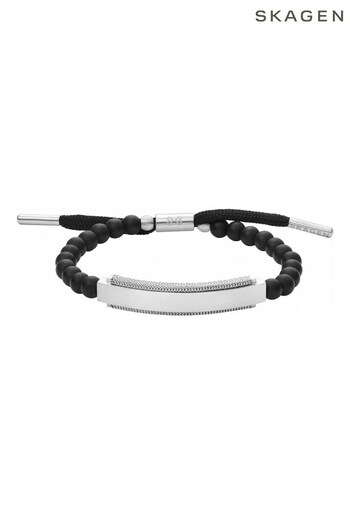Skagen Gents Jewellery Sea Glass Black Bracelet (325976) | £59