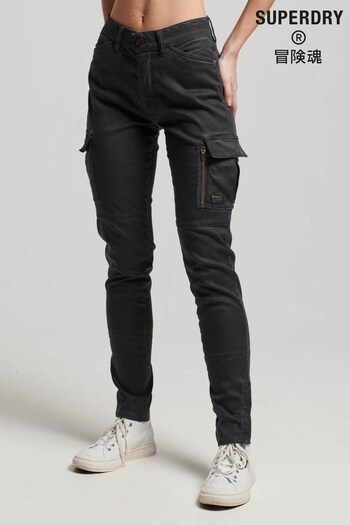 Superdry Black Skinny Fit Cargo Joggers (326003) | £100