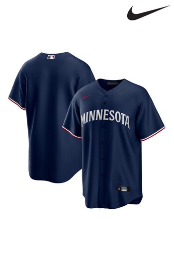 Nike Blue Minnesota Twins Official Replica Alternate Road Jersey (326018) | £95