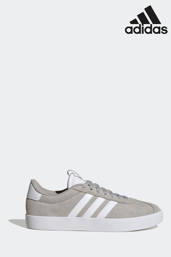 adidas Grey/White Sportswear Vl Court 3.0 Trainers (326156) | £60
