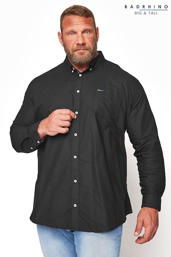 BadRhino Big & Tall Black Long Sleeve Shirt (326305) | £26