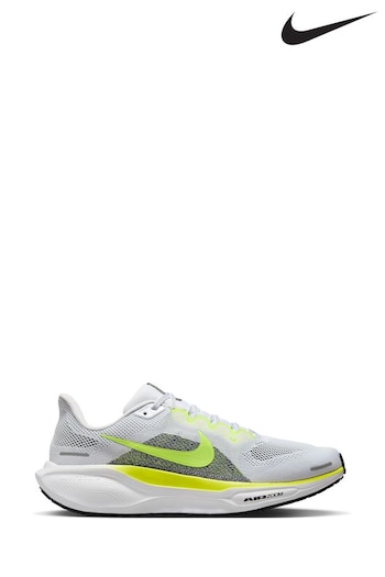 Nike White/Yellow Pegasus 41 Road Running Trainers (326311) | £130