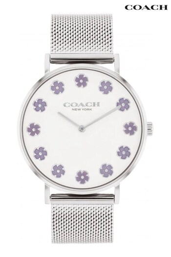 COACH Ladies Silver Tone Perry Watch (327308) | £125