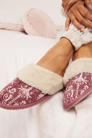 Wild Roses Laura Ashley Wild Roses Suede Mule Slippers (327325) | £25