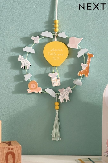 Yellow Born in 2024 Jungle Hanging Decoration (327372) | £6