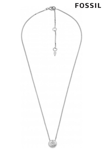 Fossil Jewellery Ladies Silver Tone Sterling Necklace (327683) | £65