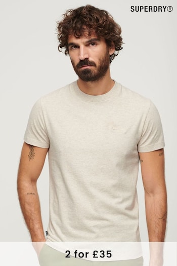 Superdry White Vintage Logo Embroided T-Shirt (327825) | £20