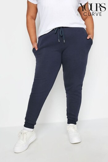 Yours Curve Blue Stretch Joggers (327906) | £21
