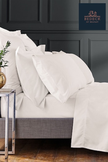 Bedeck Of Belfast Cream 1000 Thread Count Egyptian Cotton Sateen Fitted Sheet (328053) | £95 - £125