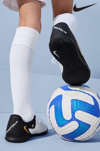 Nike White Jr. Phantom Club Indoor Court Football Boots (328100) | £45