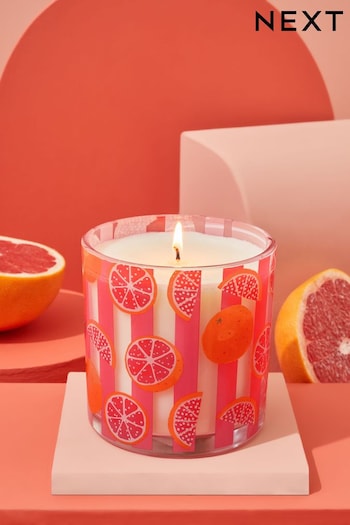 Pink Waxfill Grapefruit & Mimosa Scented Candle (328226) | £10