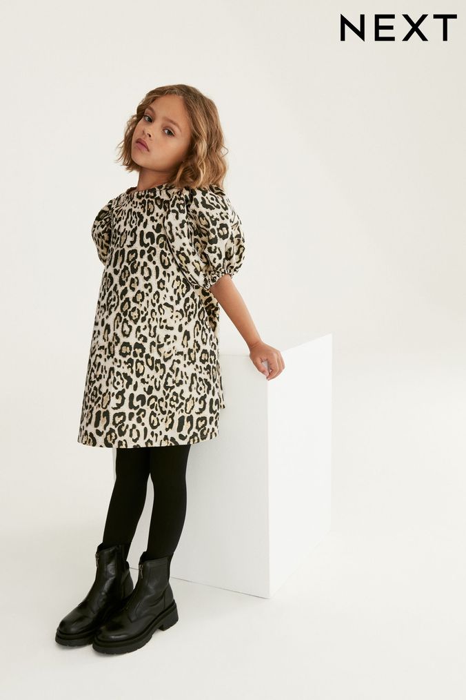Next girls leopard print sales dress