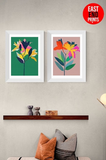 East End Prints Green Lily Wall Set by Garima Dahwan (329154) | £90 - £240