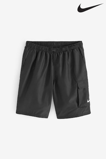 Nike Black Cargo Pocket Swim Shorts (329639) | £45