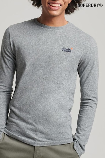 Superdry Grey Organic Cotton Vintage Embroidered Top (32E016) | £25