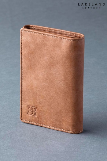 Lakeland Leather Bowston Tri Fold Leather Brown Wallet (330230) | £30
