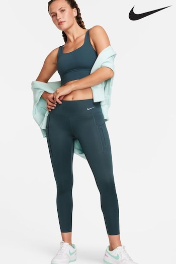 Nike Green Go Firm-Support Mid-Rise 7/8 Leggings with Pockets (330753) | £90