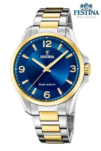 Festina Gents Gold Tone Solar Energy Watch (331469) | £159
