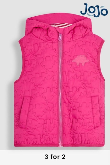 JoJo Maman Bébé Fuchsia Quilted Puffer Gilet (331571) | £35.50