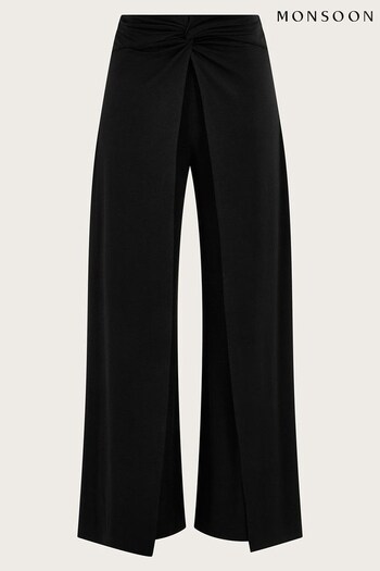 Monsoon Wanda Wrap Black Trousers (332038) | £55
