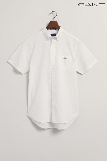 GANT Regular Fit Cotton Linen Shirt (332892) | £90