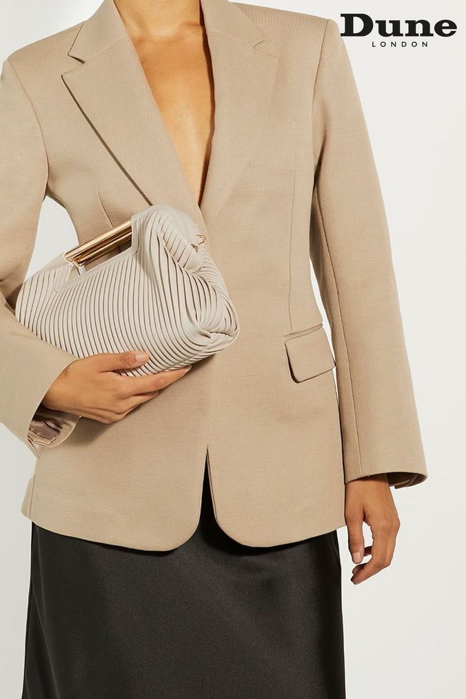 Dune grey clutch bag 2025