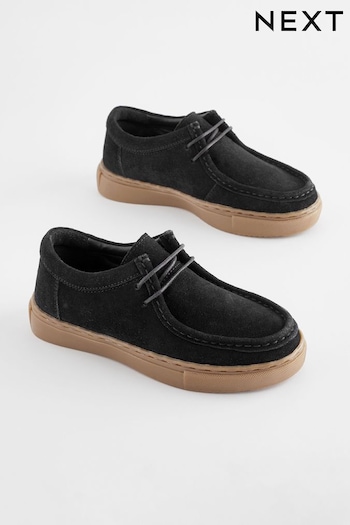 Black Contrast Sole Lace Up Shoes (333476) | £26 - £33