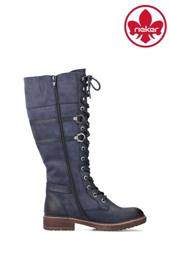 Rieker Womens Blue Zipper Boots (333711) | £100