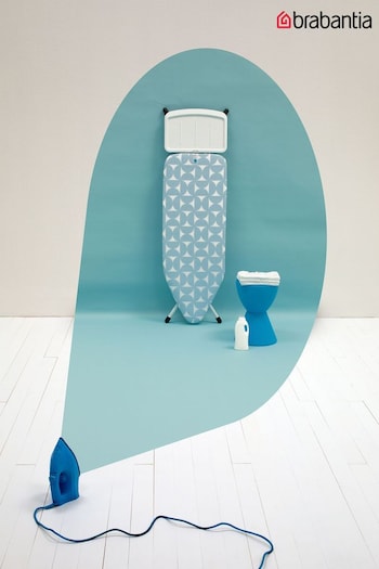 Brabantia Blue Ironing Board Cover C, 124x45 cm, Complete Set (333887) | £25