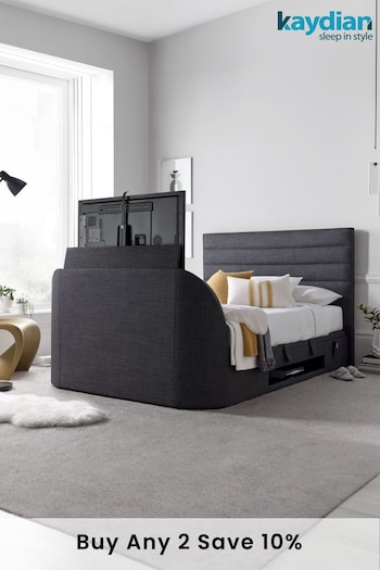 Kaydian Slate Appleby TV Ottoman Bed (334096) | £2,000 - £2,400