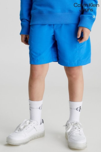 Calvin Klein Jeans Boys Blue Modern Utility Nylon Shorts (334273) | £65