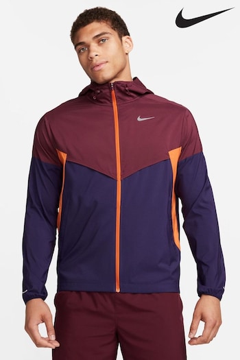 Nike Burgundy Red Windrunner Repel Running Jacket (334541) | £100