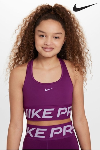 Nike PAIRS Purple Pro Swoosh Bra (334774) | £30