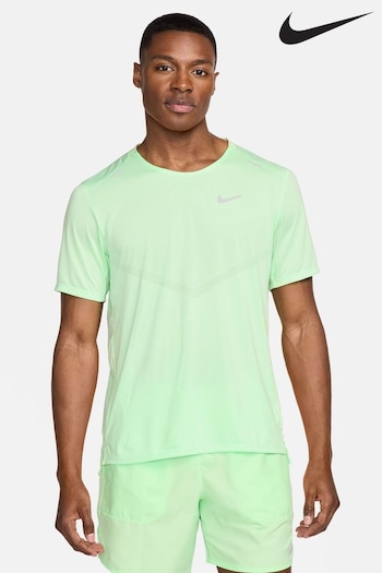 Nike Light Green Rise 365 Dri-FIT Short Sleeve Running Top (334851) | £40